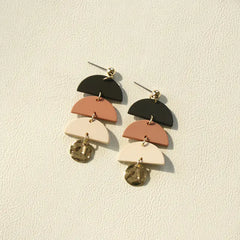 Handmade Clay Statement Earrings