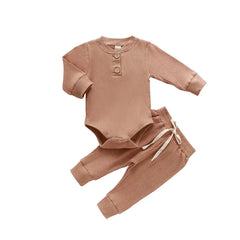 Infant and Toddler Ribbed Cotton Blend Lounge Set