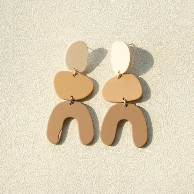 Handmade Clay Statement Earrings