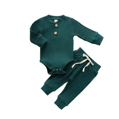 Infant and Toddler Ribbed Cotton Blend Lounge Set