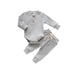 Infant and Toddler Ribbed Cotton Blend Lounge Set