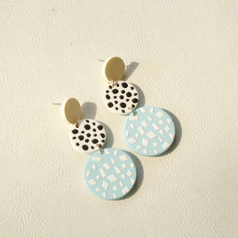 Handmade Clay Statement Earrings