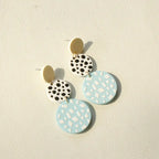 Handmade Clay Statement Earrings