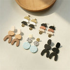 Handmade Clay Statement Earrings