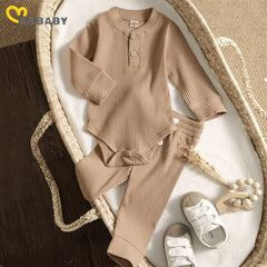 Infant and Toddler Ribbed Cotton Blend Lounge Set