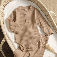 Infant and Toddler Ribbed Cotton Blend Lounge Set