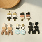 Handmade Clay Statement Earrings